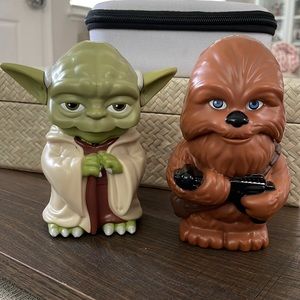 Yoda and Chewbacca 5” Working Flashlights Lucas Films Star Wars Toy